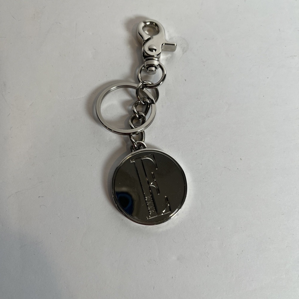 Elle Metal Keychain Personalized Initial Letter E Lobster Clip Purse Key Fob